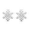 Sterling Silver Snowflake Post Earrings