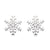 Sterling Silver Snowflake Post Earrings