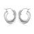 Sterling Silver Small Double Tube S/D Hoop Earrings