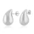 Sterling Silver Small Tear Drop Stud Earrings