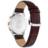 Citizen Eco-Drive Mens Rolan Watch with Brown Leather Strap