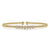 14K Yellow Gold Bujukan Bead and Cluster Diamond Bangle