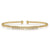 14K Yellow Gold Bujukan Bead Diamond Bangle