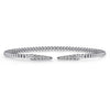 14K White Gold Bujukan Diamond Spikes Split Bangle
