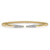 14K Yellow Gold Bujukan Diamond Spikes Split Bangle