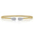 14K Yellow Gold Bujukan Diamond Teardrops Bangle