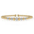 14K Yellow-White Gold Bujukan Diamond Stations Bangle