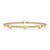 14K Yellow Gold Bujukan Pyramid Stations Bangle