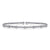 14K White Gold Bujukan Diamond Stations Bangle