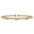14K White-Yellow Gold Bujukan Diamond Marquise Stations Bangle