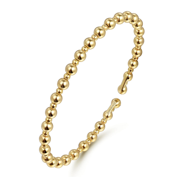 14K Yellow Gold Bujukan Open Bangle
