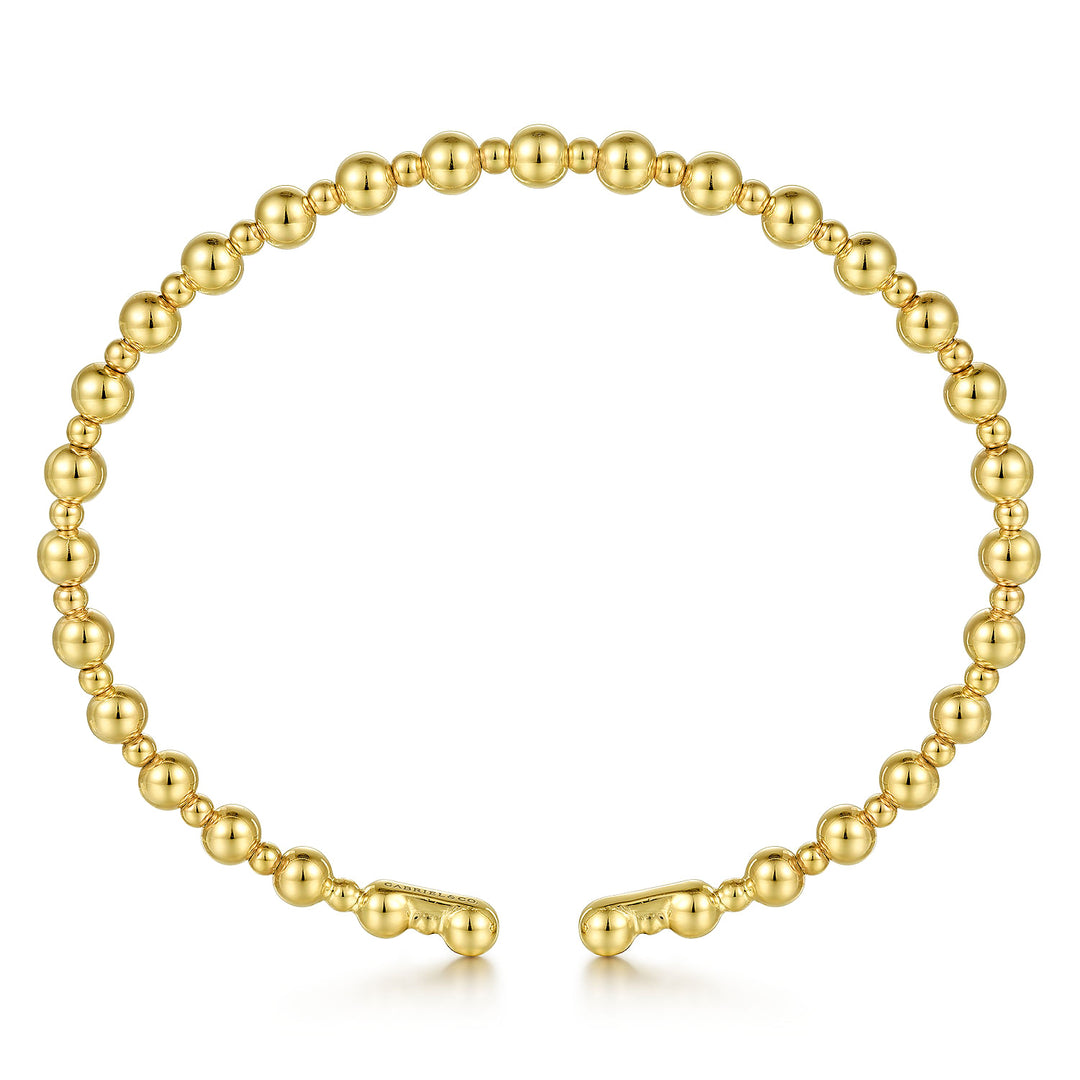14K Yellow Gold Bujukan Open Bangle