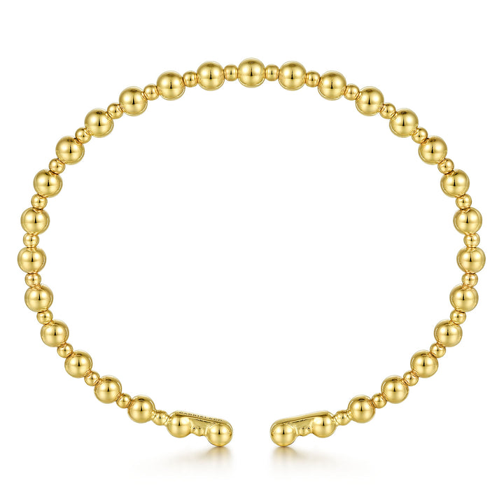 14K Yellow Gold Bujukan Open Bangle