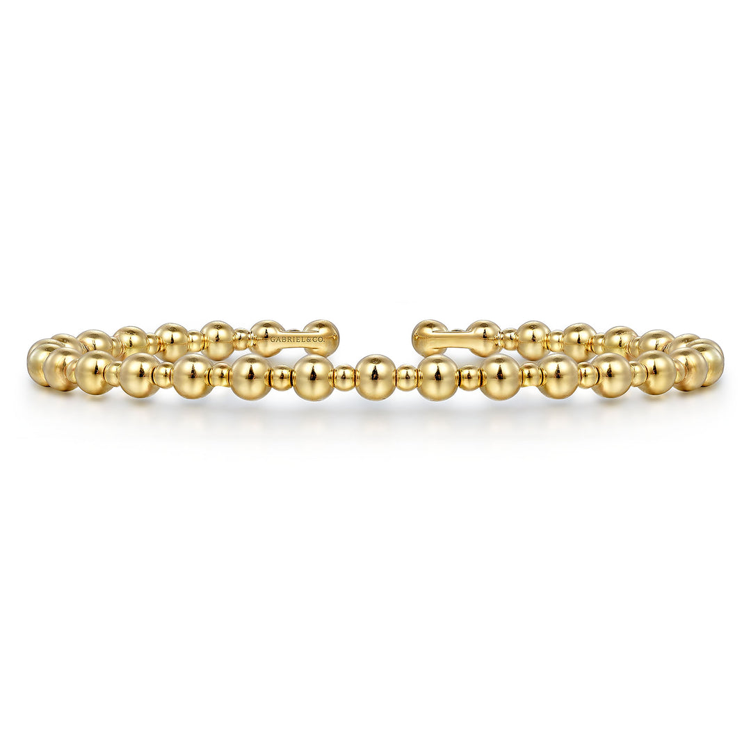 14K Yellow Gold Bujukan Open Bangle