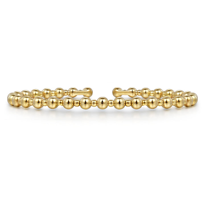 14K Yellow Gold Bujukan Open Bangle