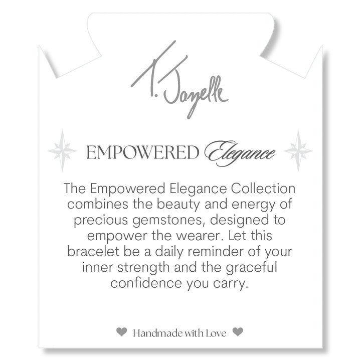 Silver Empowered Elegance Collection- Rose Quartz Gemstone Bracelet