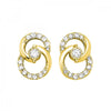 10K Yellow Gold 1/4cttw Diamond Earrings