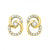 10K Yellow Gold 1/4cttw Diamond Earrings