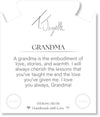 Larimar Gemstone Bracelet with Endless Love Grandma Sterling Silver Charm