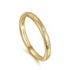 14K Yellow Gold .04cttw Diamond Stackable Band