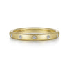 14K Yellow Gold .04cttw Diamond Stackable Band