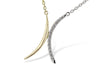 14K Yellow & White Gold .14cttw Diamond Fashion Necklace