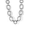 Sterling Silver Bujukan 17 inch Station Link Chain Necklace