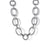 Sterling Silver Bujukan 17 inch Station Link Chain Necklace