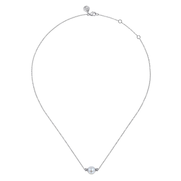 Sterling Silver Pearl Bujukan Fashion Necklace