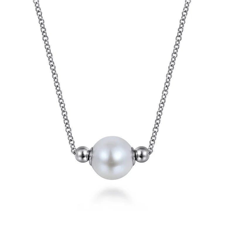 Sterling Silver Pearl Bujukan Fashion Necklace