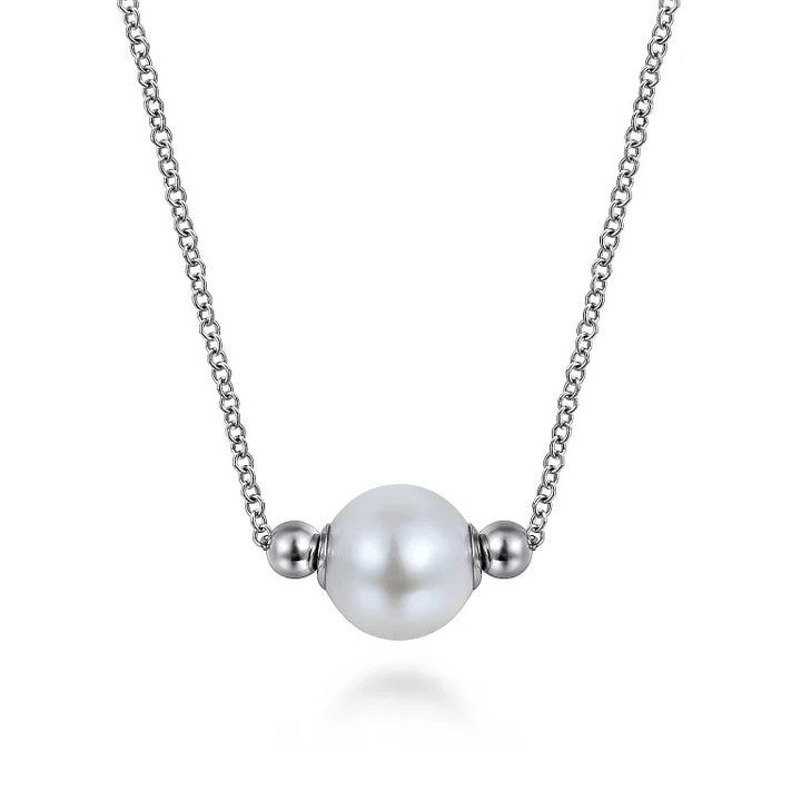 Sterling Silver Pearl Bujukan Fashion Necklace
