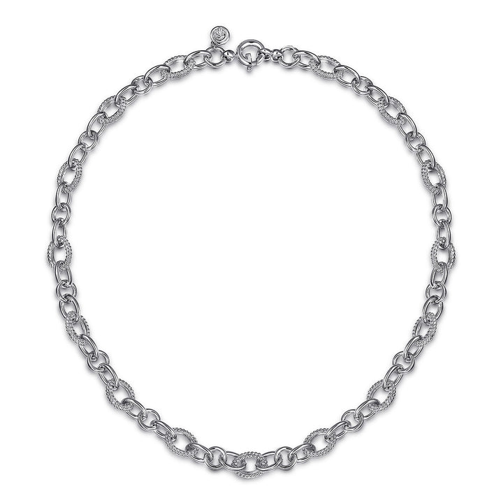 Sterling Silver Bujukan Link Chain Necklace