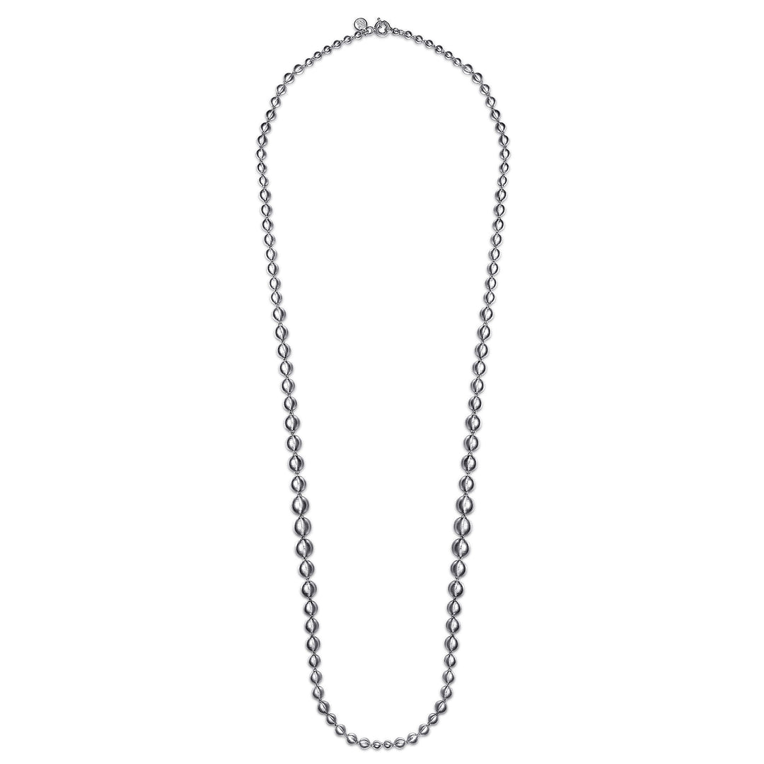 Sterling Silver Bujukan Beads Chain Necklace