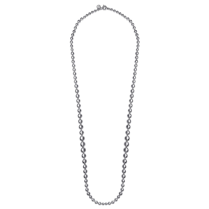Sterling Silver Bujukan Beads Chain Necklace