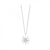 Sterling Silver 18" 1/10cttw Diamond Starburst Pendant