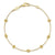 14K Yellow Gold Bujukan Beads Station Bracelet
