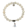 Moonstone Faceted Gemstone Bracelet with Hummingbird Sterling Silver Charm