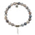 Storm Agate Stone Bracelet with Stand By Me Sterling Silver Charm