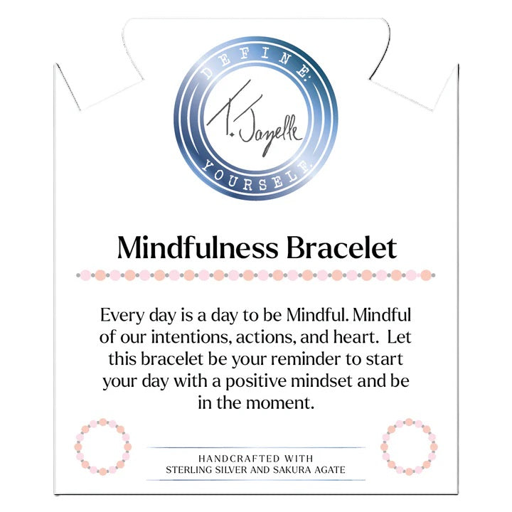Mindfulness Collection- Sakura Agate Gemstone Bracelet