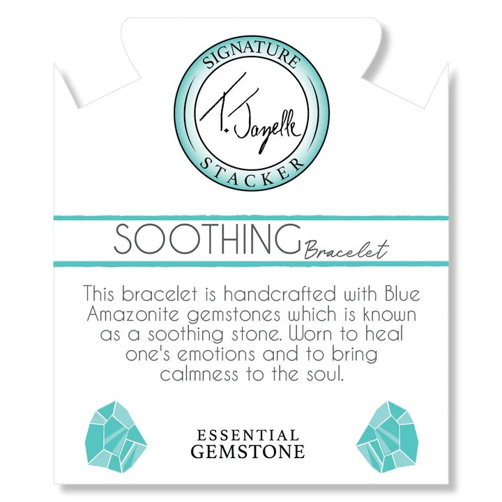 Defining Bracelet- Soothing Bracelet with Blue Amazonite Gemstones