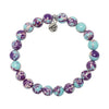 Defining Bracelet- Intuition Bracelet with Purple Blue Jasper Gemstones