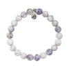 Defining Bracelet- Hope Bracelet with Purple Turquoise Gemstones