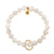 Bonded Together Collection- Moonstone Bracelet with Gold Charm Bracelet