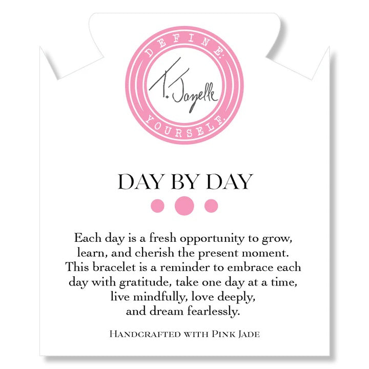 Day by Day Collection- Pink Jade Gemstone Bracelet