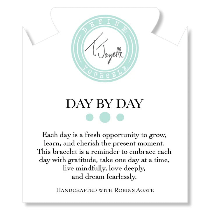Day by Day Collection- Robins Egg Agate Gemstone Bracelet
