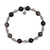 Day by Day Collection- Silver Obsidian Gemstone Bracelet