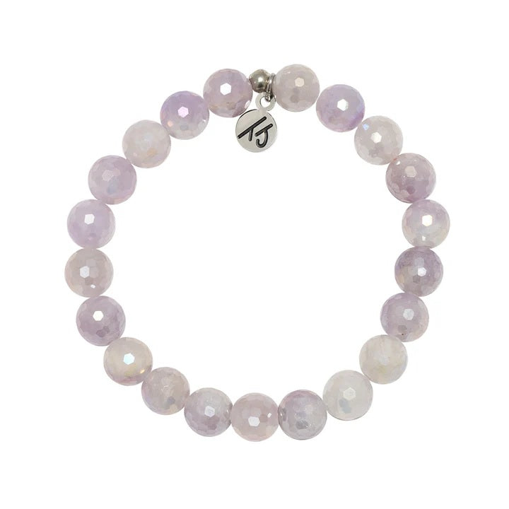 Defining Bracelet- Friendship Bracelet with Mauve Jade Gemstones