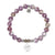 Lepidolite Quartz Gemstone Bracelet with Best Is Yet To Come Sterling Silver Charm