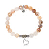 Sunset Quartz Gemstone Bracelet with Beautiful Soul Sterling Silver Charm