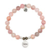 Madagascar Quartz Gemstone Bracelet with Endless Love Mom Sterling Silver Charm